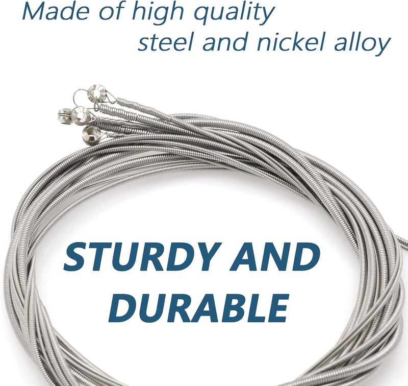 Cheerock Stainless Steel 5 String Bass Strings Replacement Set, Acoustic Bass Strings, Electric Bass String, 5 String Bass Instrument Accessories - Image 3